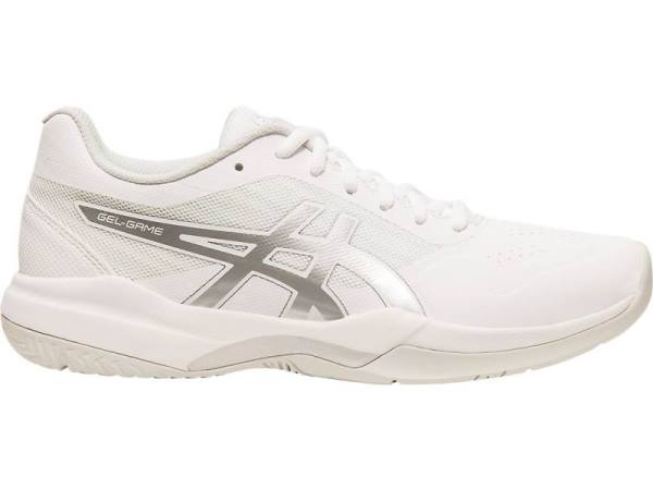 Asics Tennisschoenen Dames, GEL-GAME Wit/Zilver - Asics Belgie | B7593061-SE